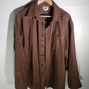 LL Bean dress shirt flannel